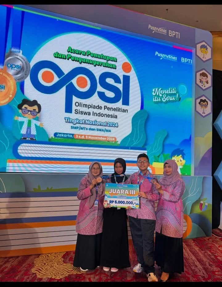 SMPN 1 Padang Melaju lagi ke Tingkat Nasional untuk Bidang OPSI